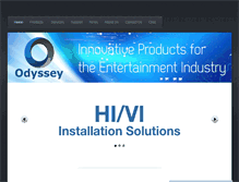 Tablet Screenshot of odyssey-products.com